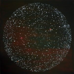 Universum, akryl na plátně, 90 × 90 cm, 2015 (ověříme dostupnost)