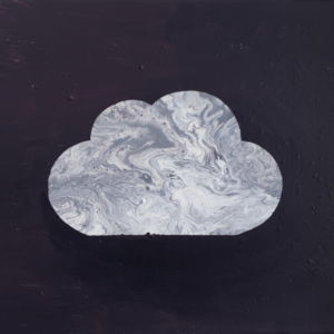 Weather.ico, akryl na plátně, 29 × 39 cm, 2019 (ověříme dostupnost)