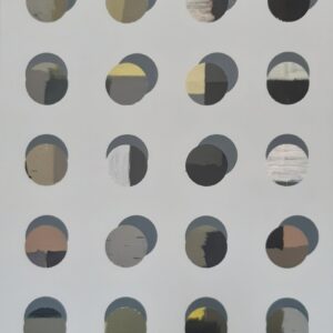 AHOJ (Baudot code), akryl na plátně, 95 × 75 cm, 2021 (ověříme dostupnost)