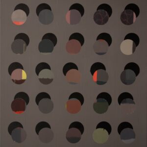 HELLO (Baudot Code), akryl na plátně, 95 × 90 cm, 2021 (ověříme dostupnost)