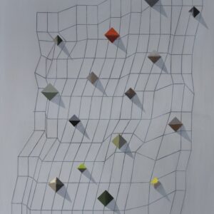 Pavučina diamantů, akryl na plátně, 110 × 90 cm, 2021 (ověříme dostupnost)